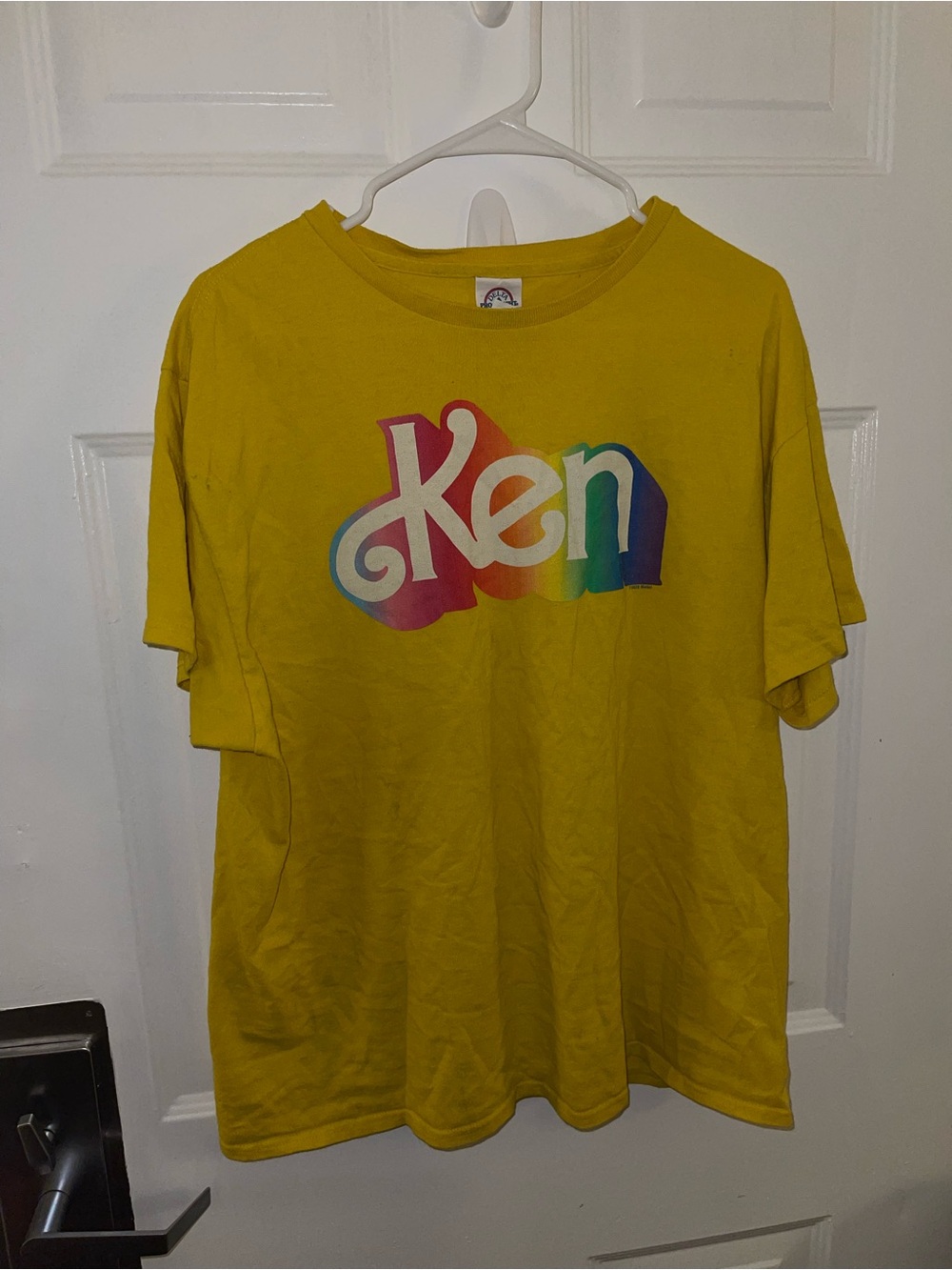 Yellow Ken Rainbow Logo Short-Sleeve Tee - Sz XL